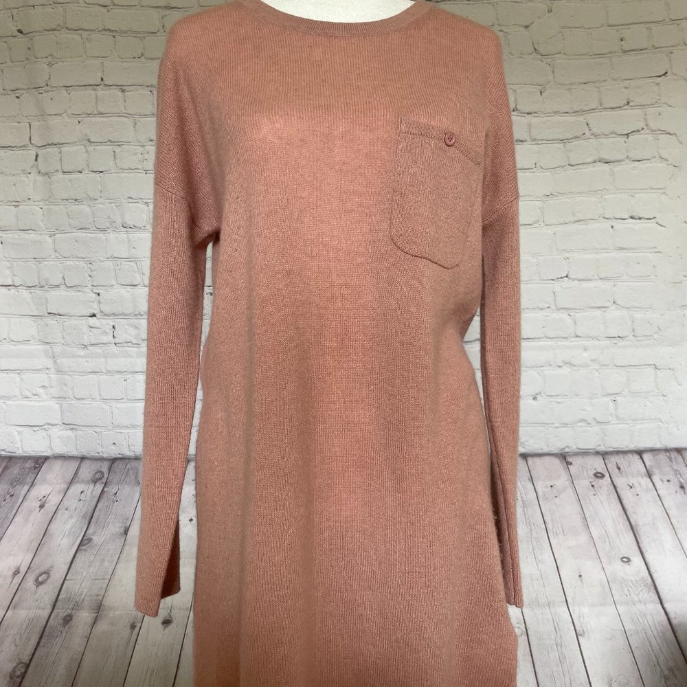 Cynthia Rowley | 100% 2-ply Cashmere Tunic Pull-over Sweater